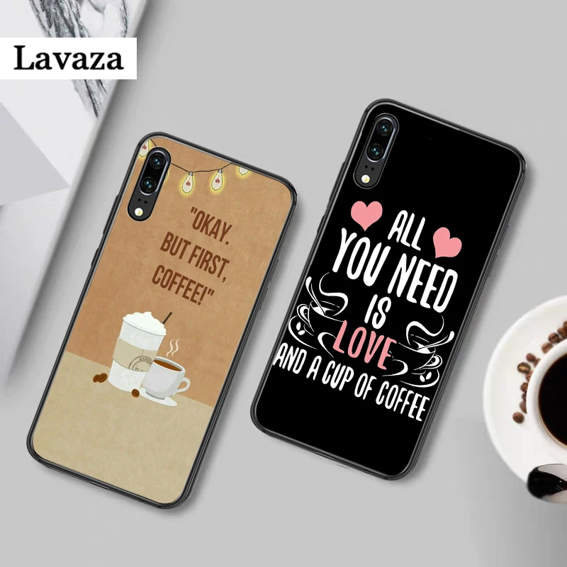 Силиконовый чехол Lavaza с изображением кофе для Huawei P8 Lite 2015 2017 P9 2016 Mimi P10 P20 Pro P Smart 2019