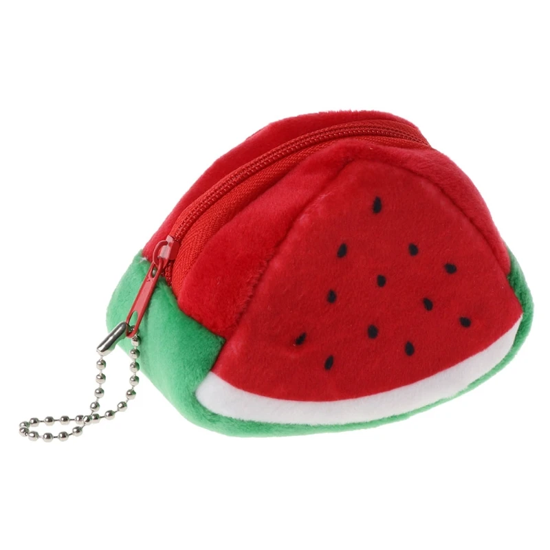 

1PC EDC Fruit Plush Coin Purse Bag Moneybag Wallet Change Purse Small Gift Toy Kids Stuffed Plush Purse