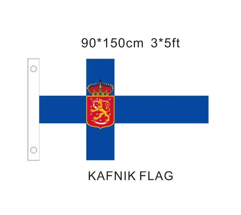 Финляндия 1918-1920 (государственный) флаг 128x90 см 192 * 100D полиэстер высококачественный