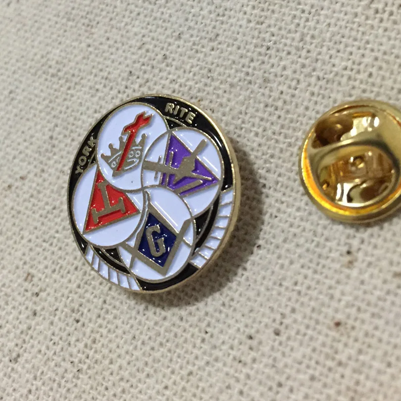 Рыцари темплар Йорк РИТ круглые значки для лацканов френмасон масонская