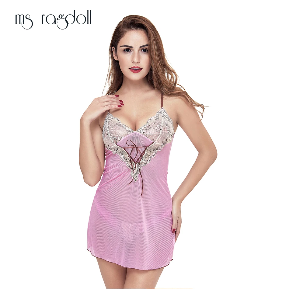 Сексуальное женское белье эротическое ночное женская ночная рубашка с v-образным