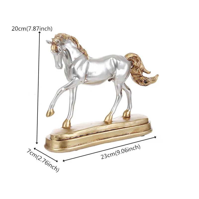 Декоративные поделки ASFULL украшение в виде лошади искусственная статуэтка