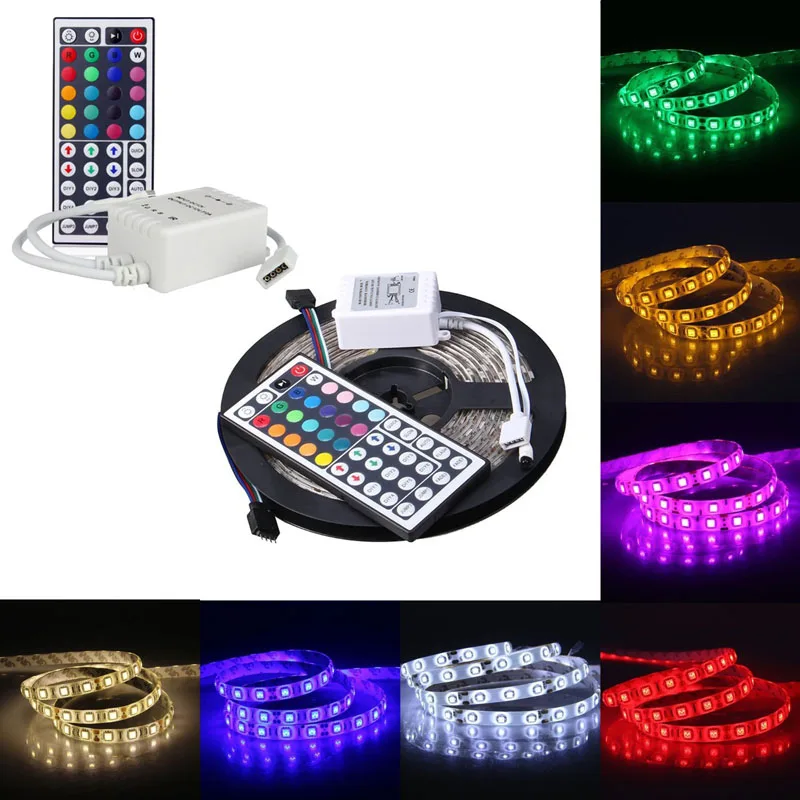 Сверхяркий высокой интенсивности световые струны м 5 RGB 5050SMD светодио дный 300 LED