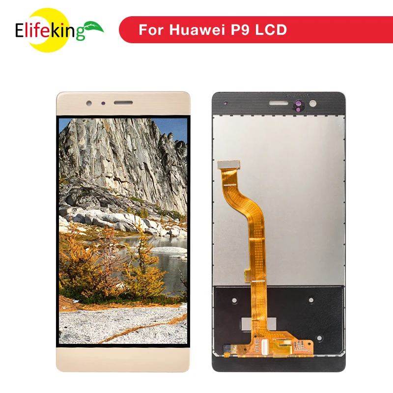 

5PCS/Lot Original LCD For HUAWEI P9 Display Touch Screen Digitizer with Frame for HUAWEI P9 LCD Display EVA-L09 EVA-L19