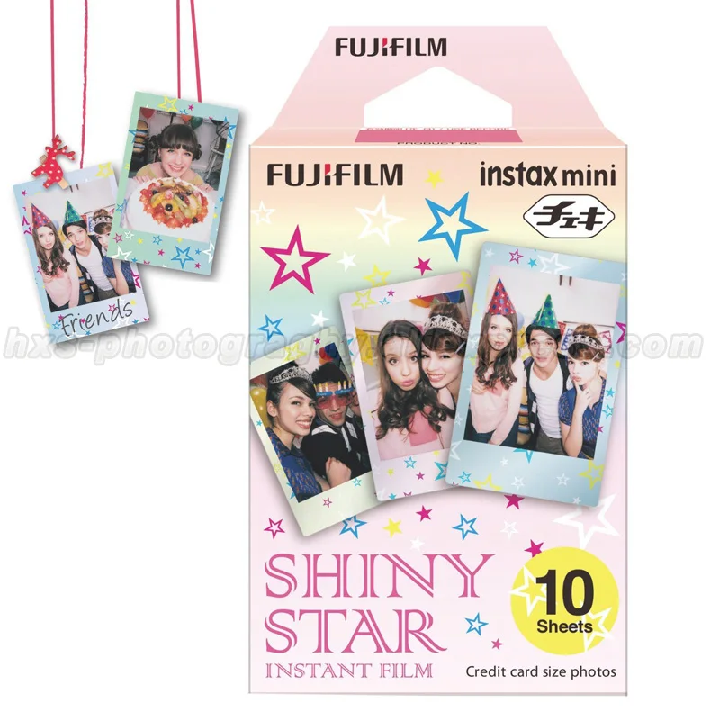 Genuine Fuji Fujifilm Instax Mini Instant Film Shiny Star 10pcs For 9 8 7s 70 50s 50i 90 25 Cameras Share SP-1 SP-2 Printer | Электроника