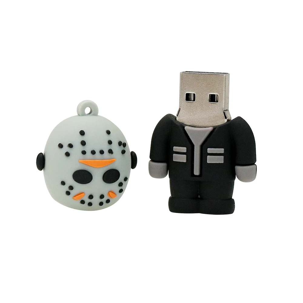 USB флеш-накопитель 128 ГБ, мультфильм Фредди против Джейсона, флеш-накопитель 64 ГБ, флешка 4 ГБ 8 ГБ 16 ГБ 32 ГБ, карта памяти, внешний накопитель