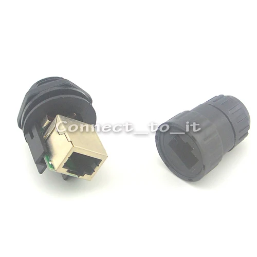 (5 комплектов в партии) RJ45 гнездо панель крепление IP68 Водонепроницаемые провода