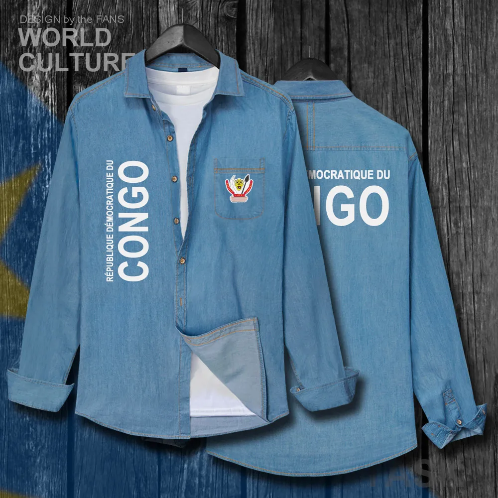 DR Congo COD DRC DROC Kinsha Congolese мужская одежда осенняя куртка с отложным воротником