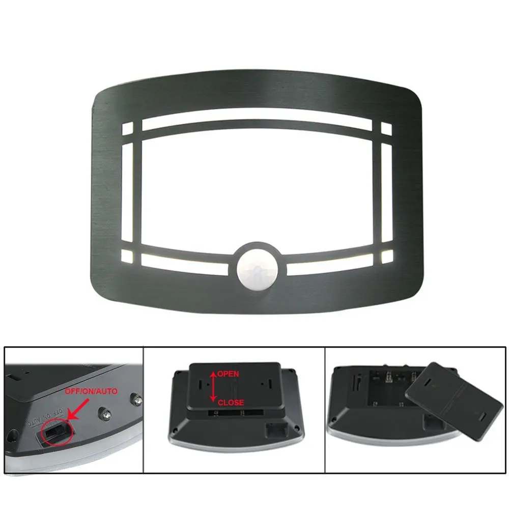 2 шт. беспроводной инфракрасный датчик движения настенный светодиодный Ночник