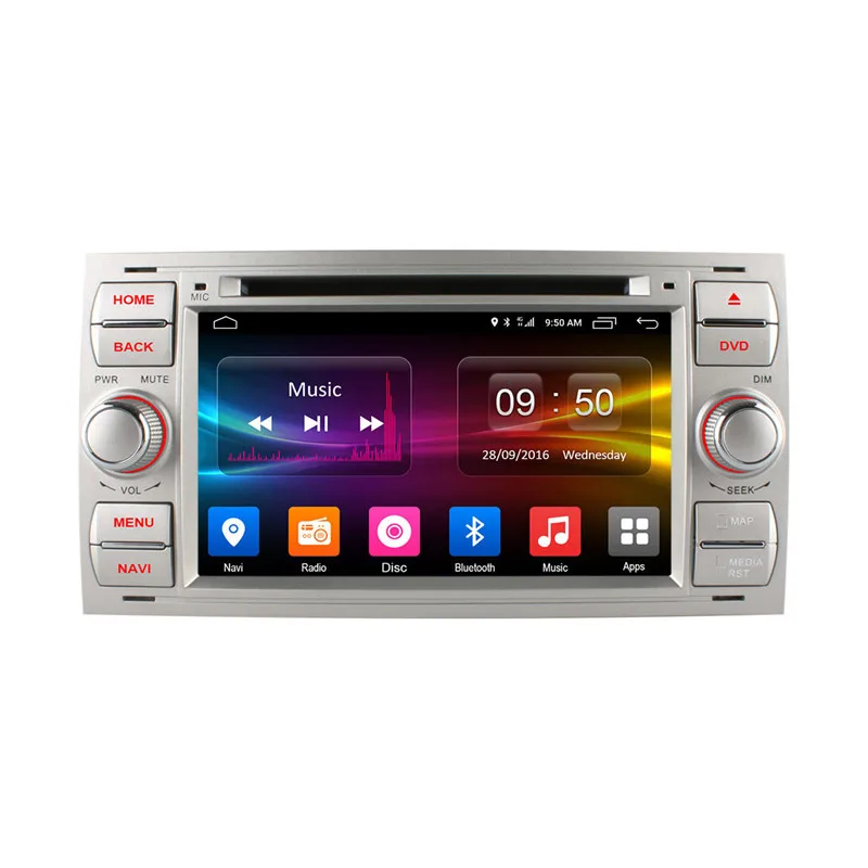 4G SIM LTE Восьмиядерный автомобильный dvd плеер Android 6 0 GPS радио для Ford Focus 2 2004 2005 2006 2007