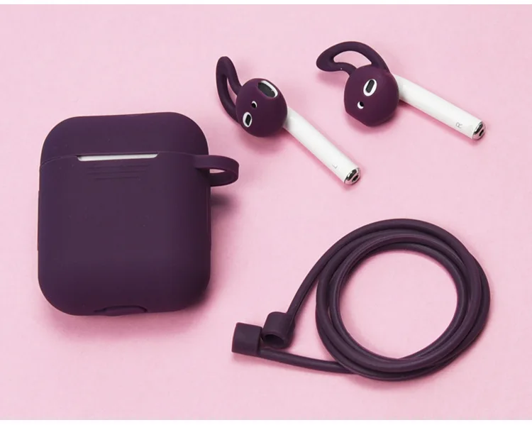 Чехол для наушников AirPods защитный чехол Аксессуары для кожи для Apple Airpods чехол для зарядки 7-Piece набор