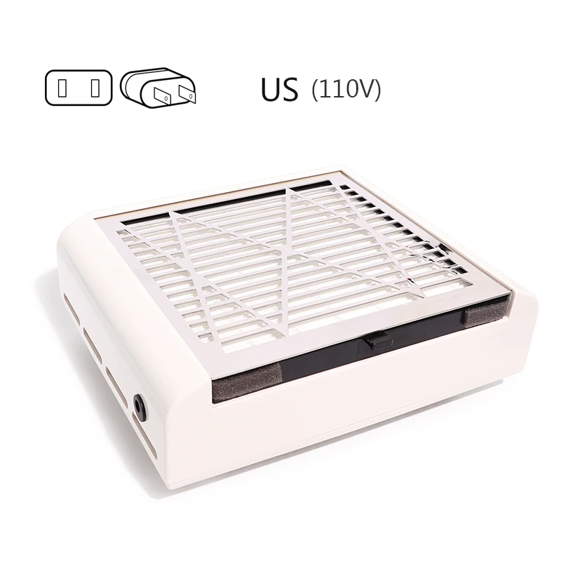 110V-120V US Plug Bluerise 40 Вт пылесос для маникюра с низким уровнем шума пылесборник для маникюра пылесборник для ногтей для маникюра экстрактор для дизайна ногтей - Цвет: 110V-120V US Plug