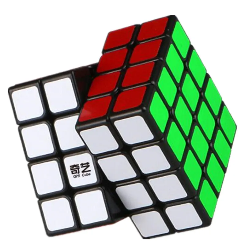 Новинка 2017 года QiYi юаней S Professional 4x4x4 4x4 твист Magic Cube 6 цветов Stickerless головоломки