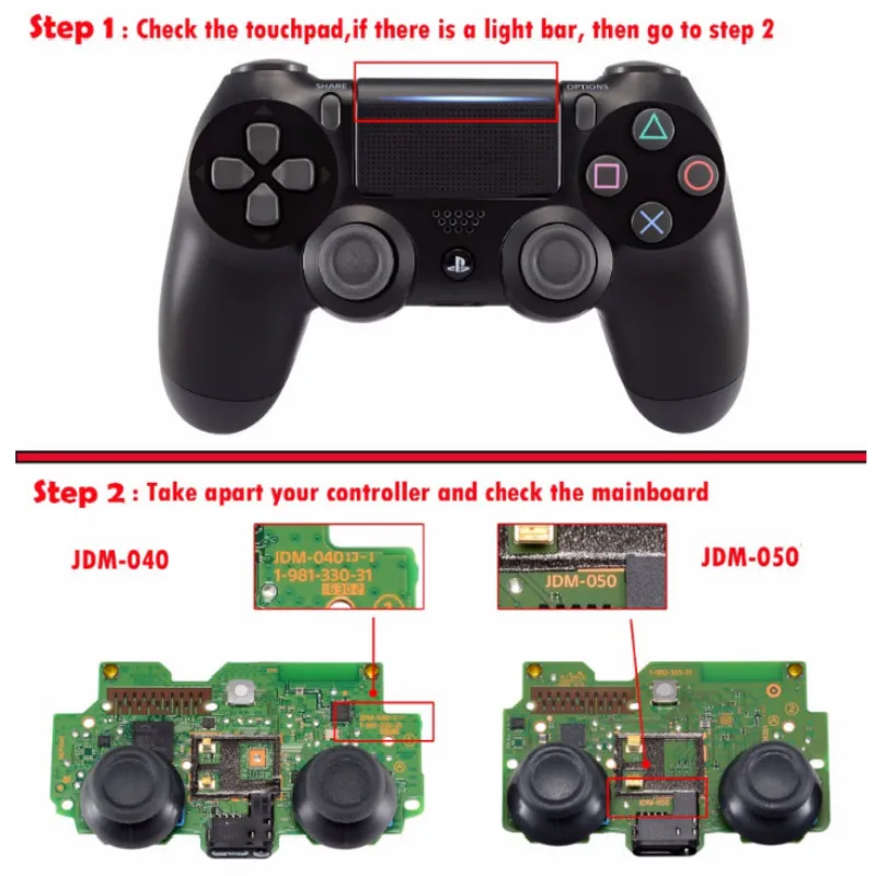 Твердая передняя оболочка для PS4 Slim Pro Jds 040, сменная матовая передняя оболочка для PS4 Pro Slim JDM-040, контроллер
