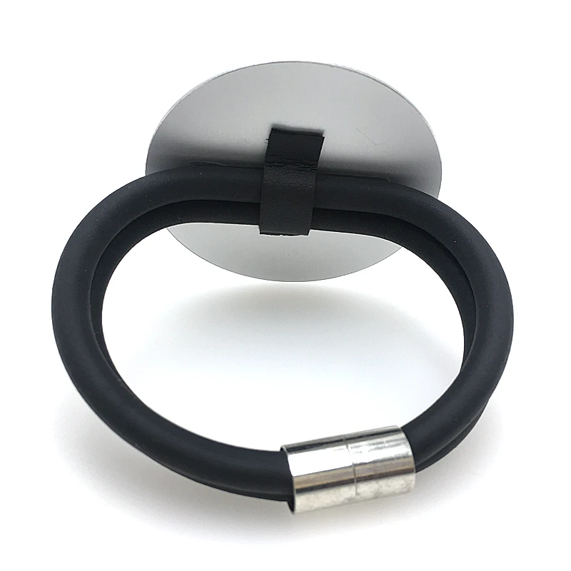 Новый дизайн мода старинный браслет круглый алюминиевый сплав панк дамы