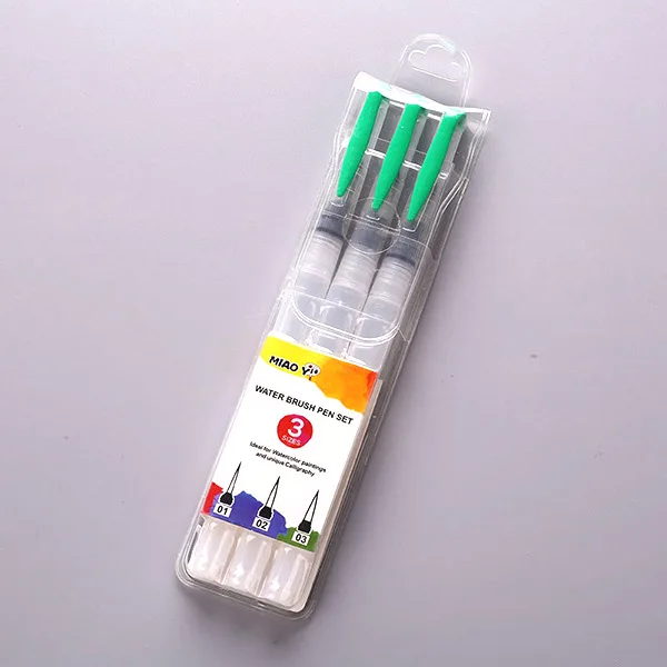 3pcs point 6 шт многоразовая кисть для пилота, кисть для акварели, карандаш, чернильная ручка, мягкие кисти для рисования, краски, товары для рукоделия - Цвет: 3pcs point