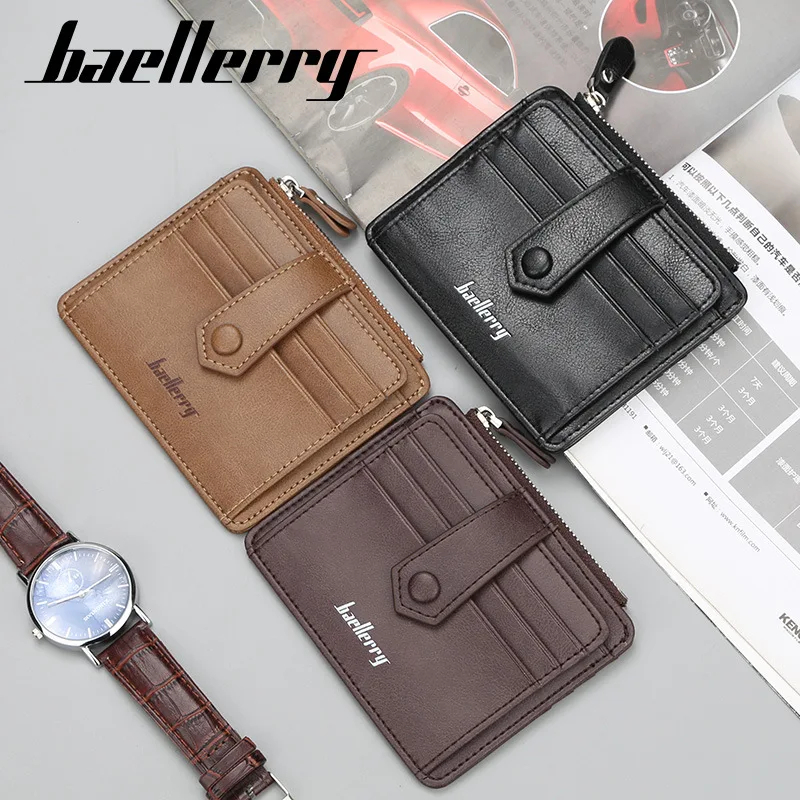 Мужской кошелек Baellerry с отделением для карт на молнии 2019 | Багаж и сумки