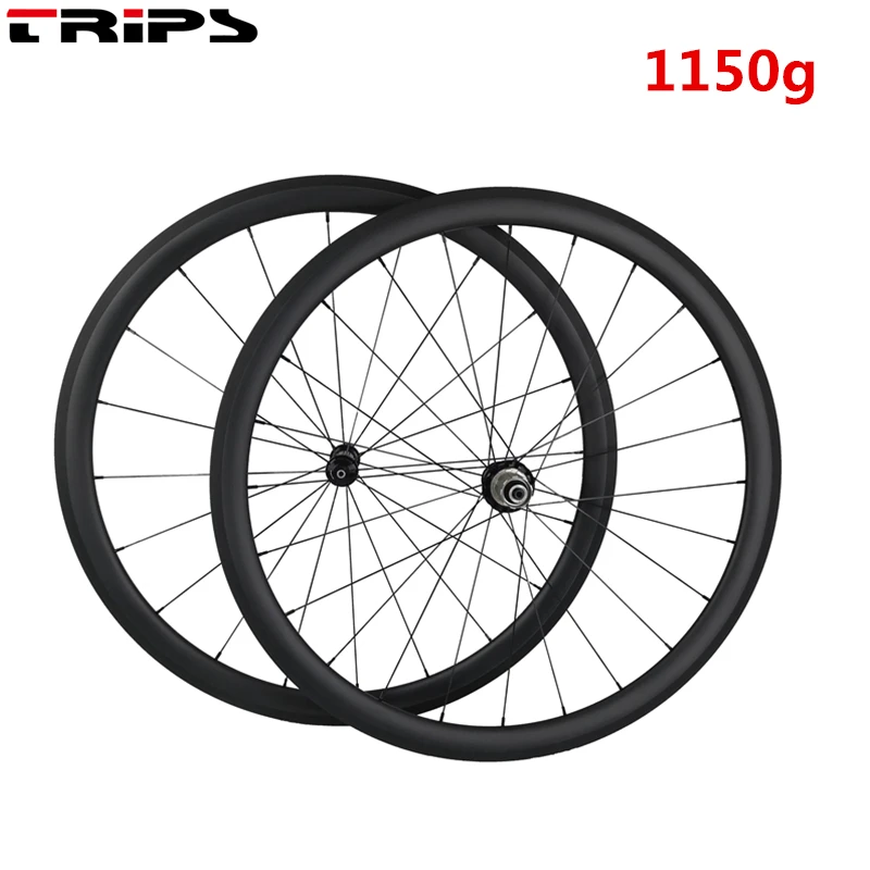 Super light 1150g 700C Углеродные дорожные колеса R13 велосипедные 38 50 60 88 мм Глубина клинчер