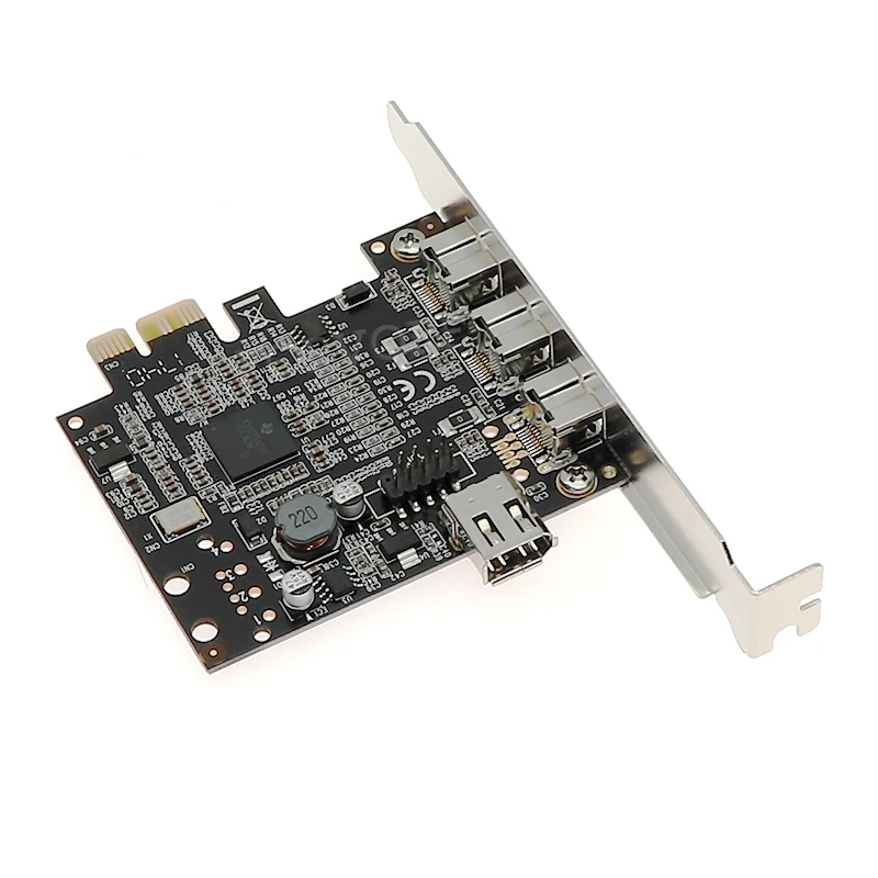 Для смартфона с 3 портами 1394B + 6 Pin 1394A карта pci e внешний Firewire 800 400 IEEE 1394b разъемом PCI