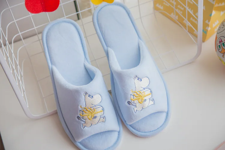 Moomin Новое поступление мультяшная розовая милая плюшевая подушка одеяло теплая мягкая подушка одеяло Muumi синяя подушка