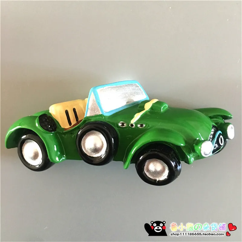 New 3D Resin Old Classic Cars Shaped Fridge Magnet Vintage Refrigerator Magnetic Message Sticker Souvenir Miniature Crafts | Дом и сад