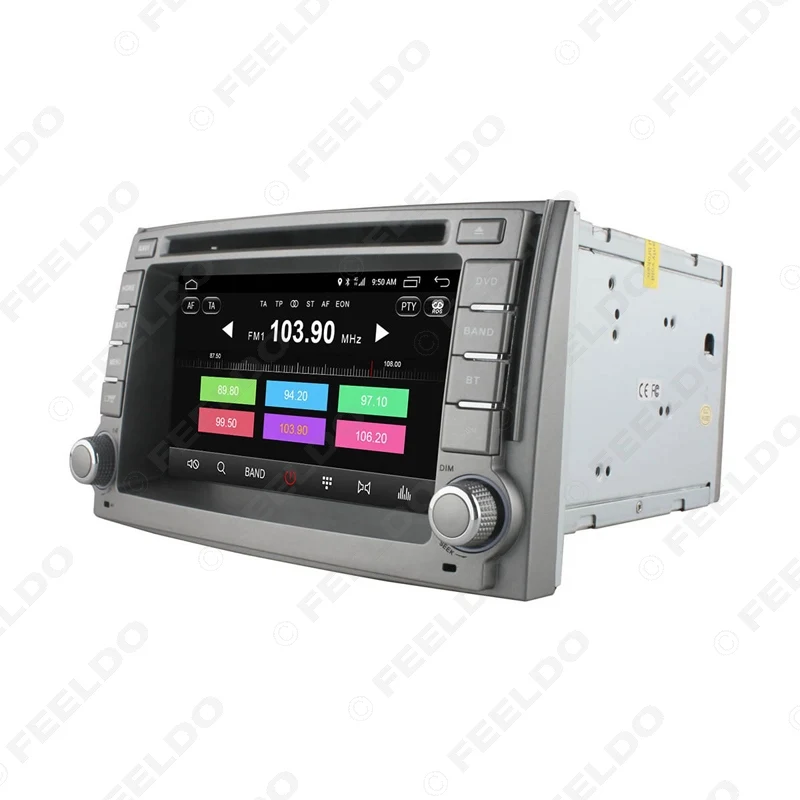 FEELDO 6 2 &quotAndroid 0 (64 бит) DDR3 2G/16G/4G LTE четырехъядерный автомобильный DVD GPS радио