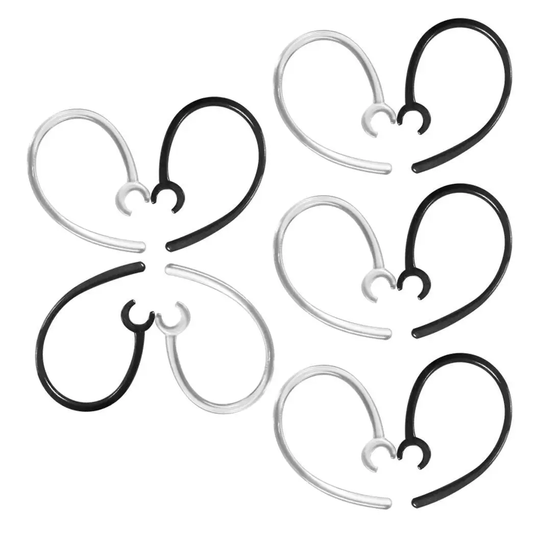 Наушники Ушная серьга кольцо зажимное крюч зажим черный прозрачный держатель