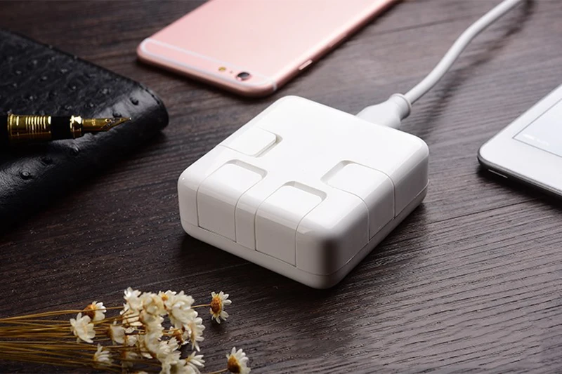 Konsmart 4 порта USB портативное зарядное устройство для iPhone 7 Мульти USB адаптер питания подходит для Xiaomi Mi A1 redmi 4x для samsung зарядное устройство