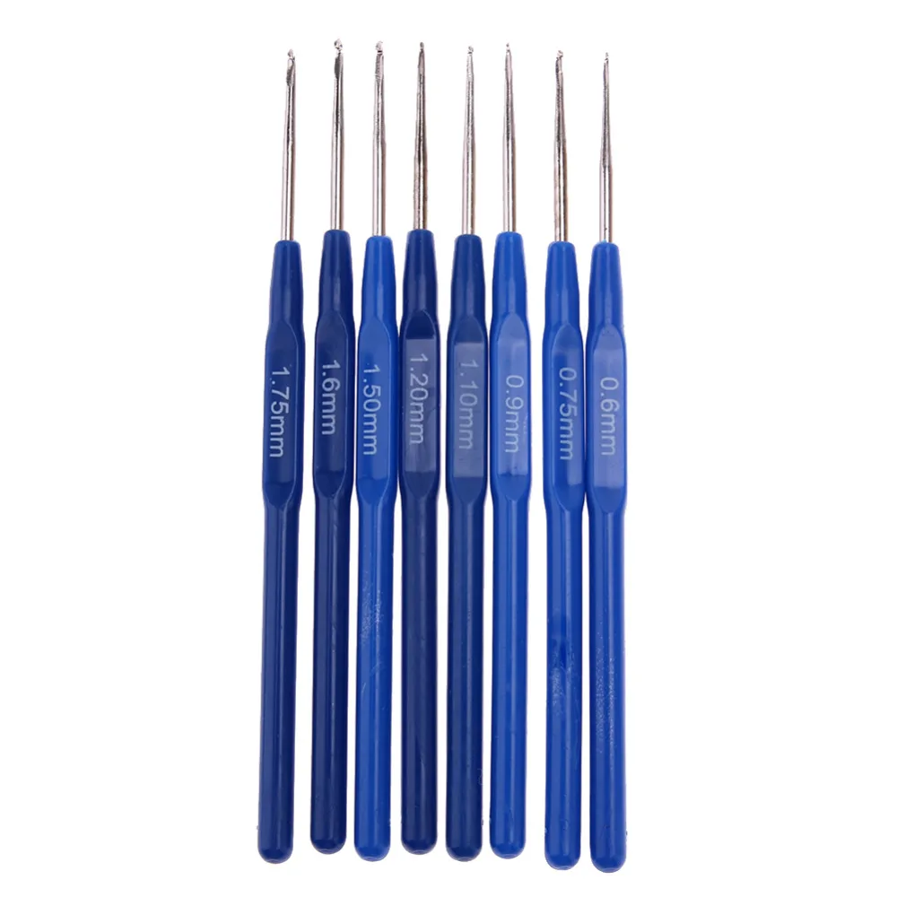 Набор крючков для вязания 8 цветов|crochet hooks needles|knitting needlesset sewing |