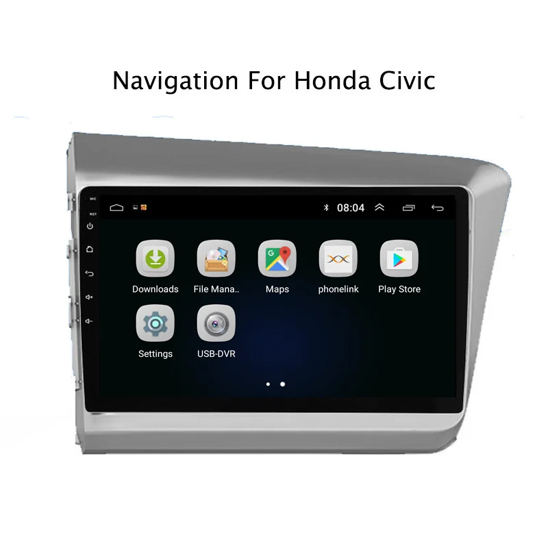 NaviTopia Android 8 1 автомобильный DVD gps мультимедийный аудио плеер для Honda Civic 2012-2015