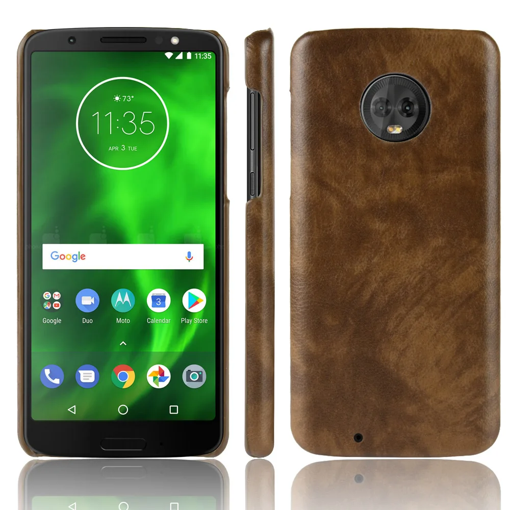 Subin Винтажный чехол из искусственной кожи для Motorola Moto G6 Plus ультра тонкие жесткие