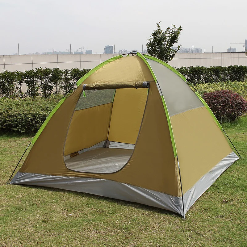 

CHANODUG 3-4 Person Use Double Layer One Hall One Bedroom Waterproof Windproof Camping Tent Beach Tent Barraca
