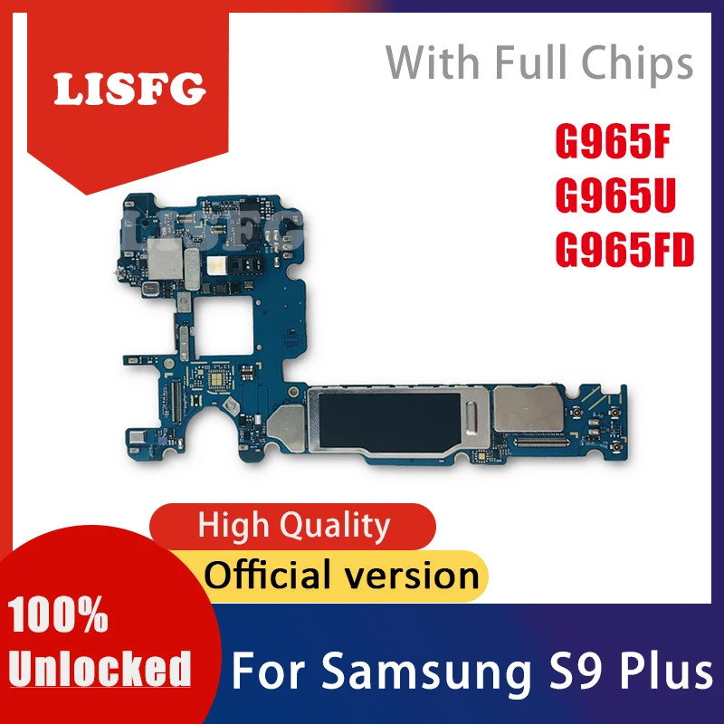 Разблокированная материнская плата Логическая плата для 64 Гб samsung Galaxy S9 Plus G965F G965U G965FD материнская плата с системой Android