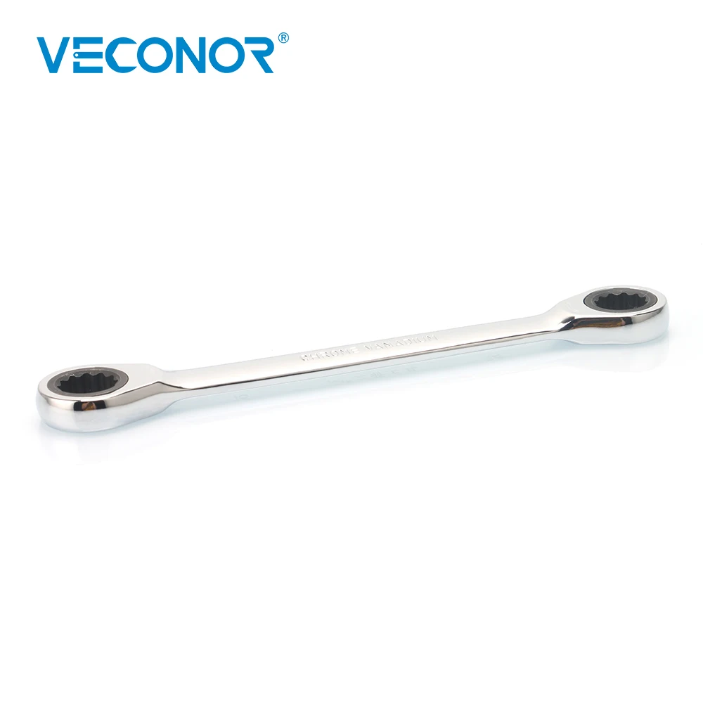 Veconor профессиональный двойной Трещоточный ключ 72T гаечный 17x19мм|ratchet wrench|spanner