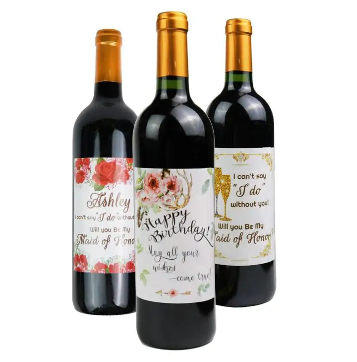 20 шт. Новинка Свадебные украшения винные этикетки предложение подружки невесты