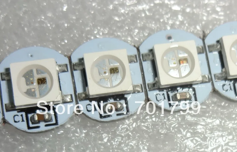 WS2812B led с радиатором (10 мм * 3 мм) Вход 5 в постоянного тока 5050 SMD RGB со встроенной