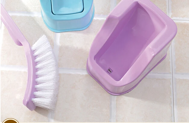 1 шт творческие ложки с длинной ручкой для туалетной щетки Пластик Чистящая Щетка