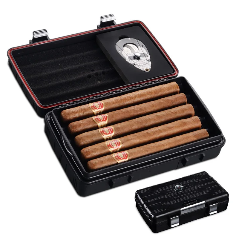 Портативная Водонепроницаемая коробка для сигар Humidor|Аксессуары сигар| |