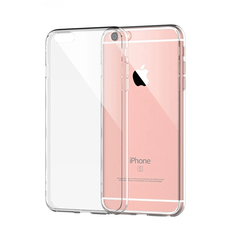 Ультратонкий Прозрачный чехол из ТПУ для Apple iPhone X XR XS Max 6S 7 8 Plus 4S 5S SE мягкий гибкий