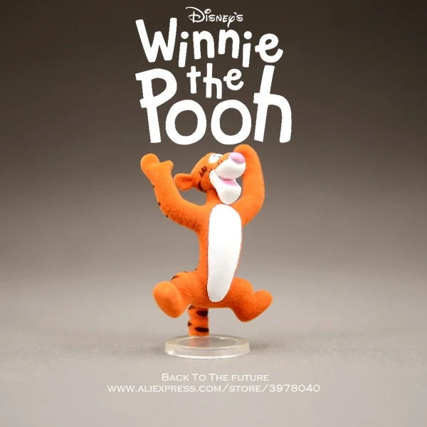 Disney Winnie the Pooh Tigger 6 см 3 фигурки коллекция украшений аниме фигурка игрушка модель