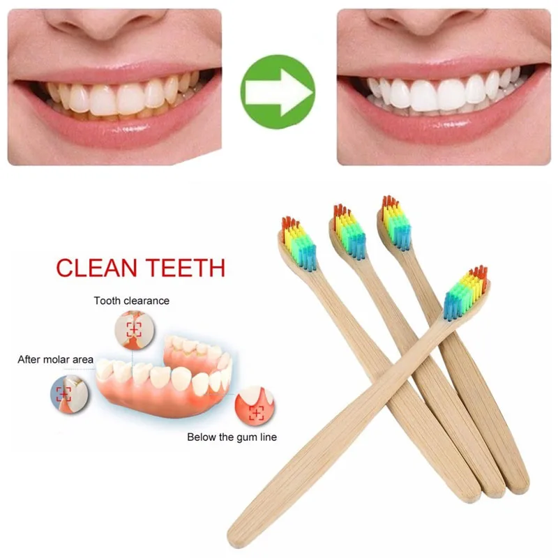 

Подарок отбеливающий для полости рта полость чистки бамбуковая зубная щетка новинка натуральный Уход Защита