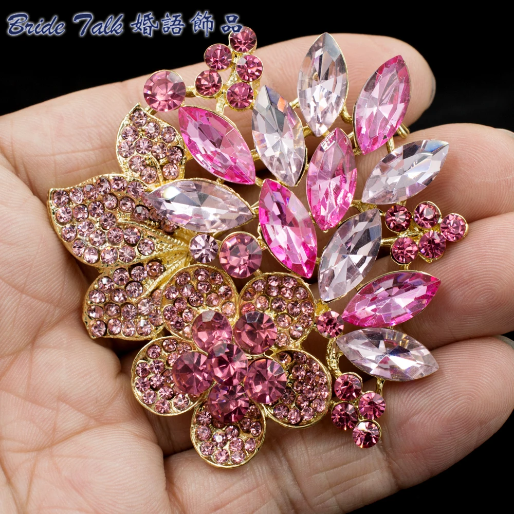 Высококачественные броши в форме цветка искусственная брошь букет из цветов