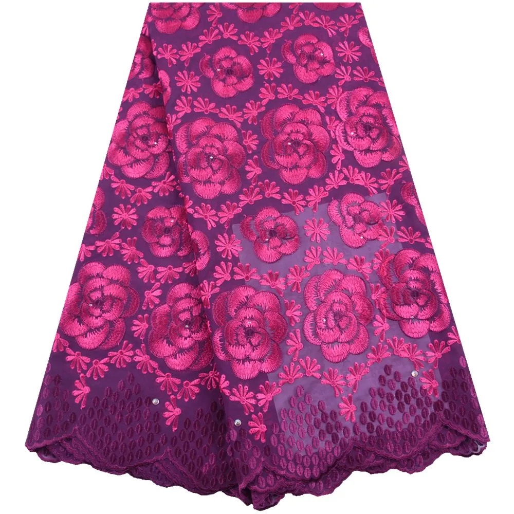 Африканская вуаль кружева в Швейцарии новейшая швейцарская хлопчатобумажная