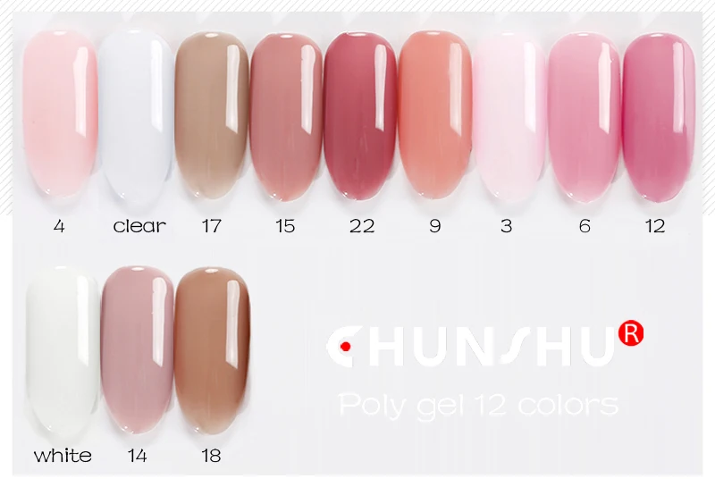 CHUNSHU 30 г кристаллический удлиняющий УФ-гель для наращивания ногтей светодиодный гель для дизайна ногтей Гель-лак желе акриловый строительный УФ-лак для ногтей