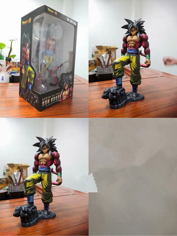 26 см дракон Супер Saiyan сон GOKOU Статуэтка из ПВХ Коллекция игрушек подарки - Цвет: in box