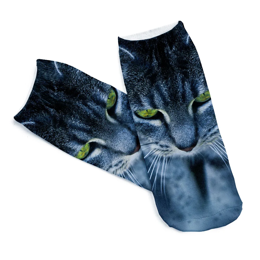 Милые носки из хлопка с кошкой для малышей Носки рисунком собаки тапочки милые