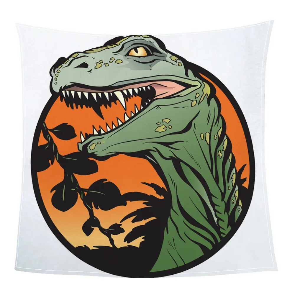 3D одеяло с рисунком динозавра супер мягкое для детей пляжное полотенце