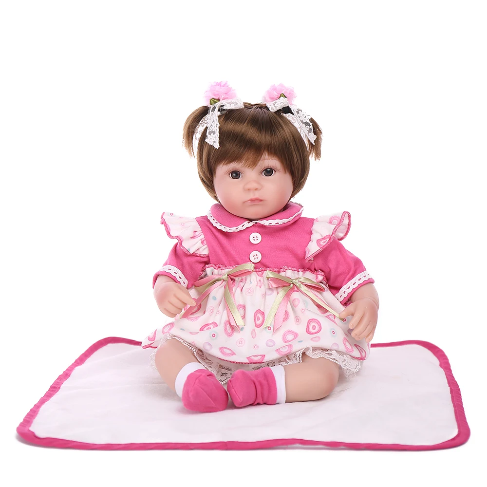 NPKDOLL 42 см мягкая силиконовая кукла очаровательные bonecas princesas реалистичные brinquedos