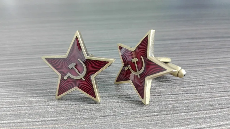 Набор из Красной Звезды русский отворот штифты и запонки | Дом сад