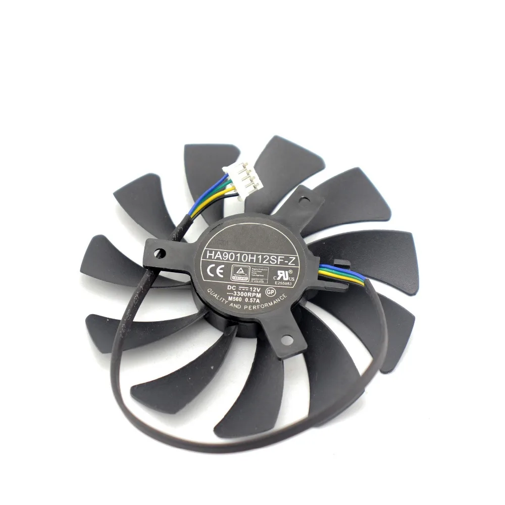 Охлаждающий вентилятор для видеокарты MSI RX560 GTX1050 GTX1060 AERO ITX 12 В постоянного тока 3300